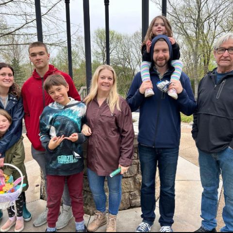 Tucker McFadden Wilkerson with his family